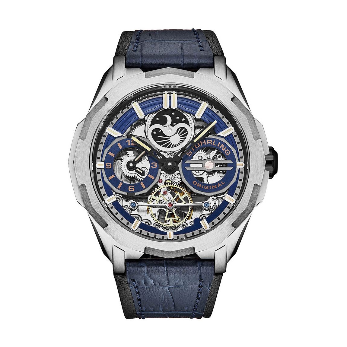 Men's Blue Aviator Watch 42mm main product photo