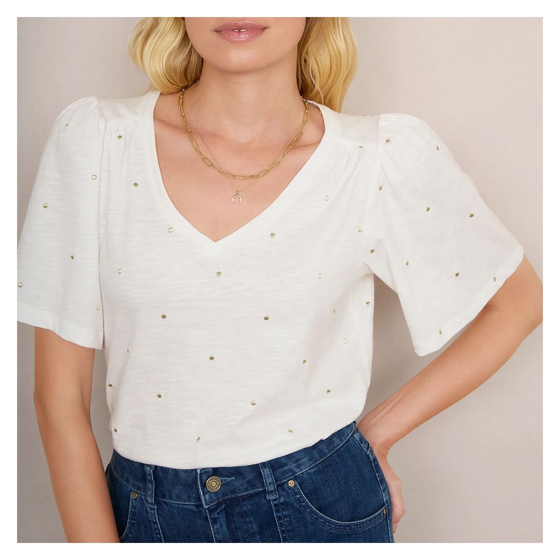 Ivory Sylvie Spot T-shirt main product photo