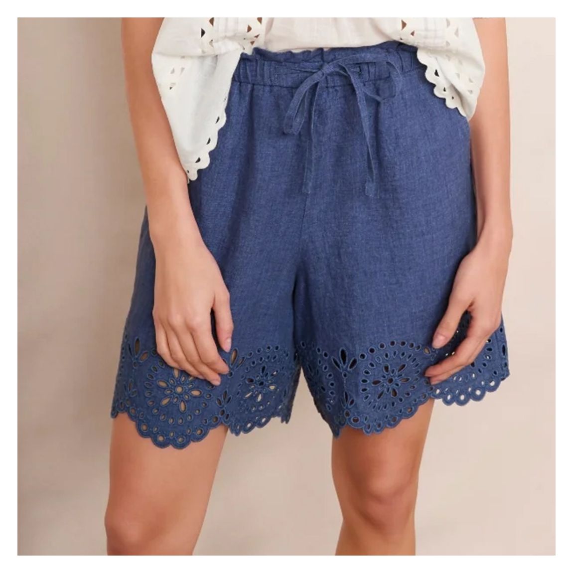 Blue Faria Linen Short main product photo