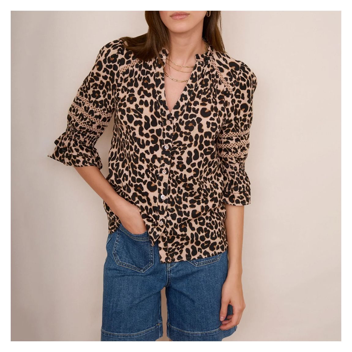 Leopard Parker Blouse main product photo