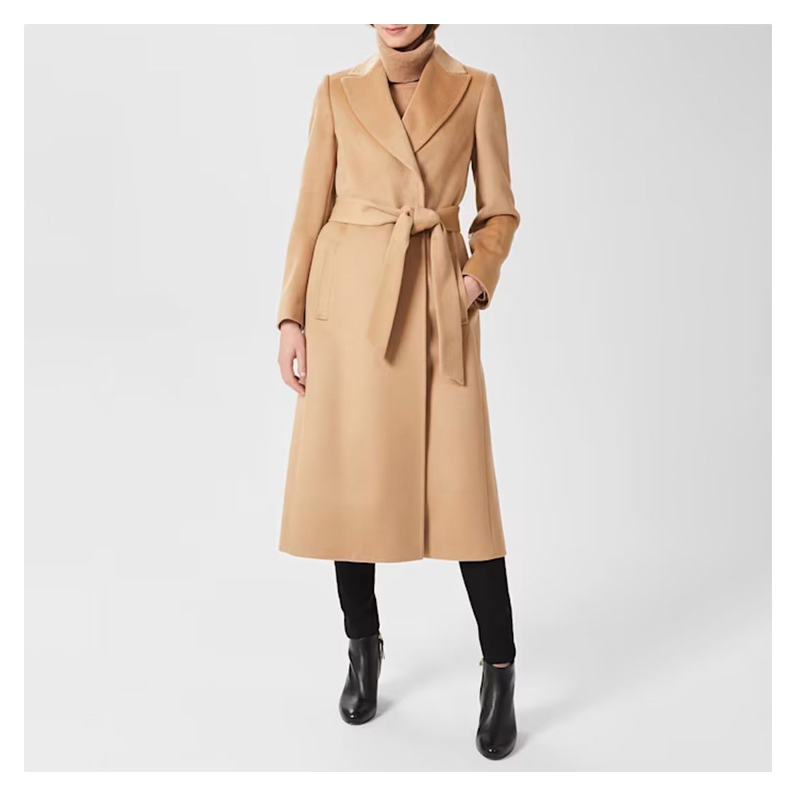Camel Fleur Wool Coat main product photo