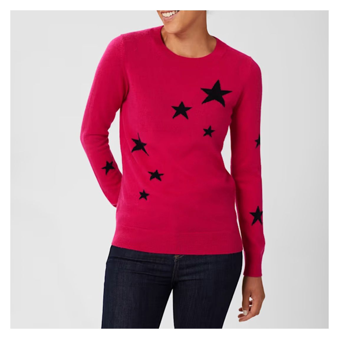 Pink Samira Star Cashmere Blend Jumper main product photo