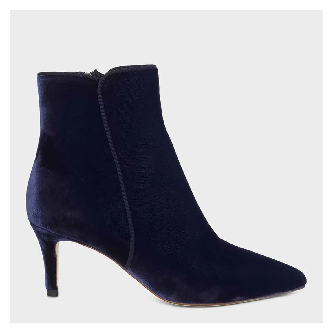 Navy Velvet Elida Ankle Boot main product photo