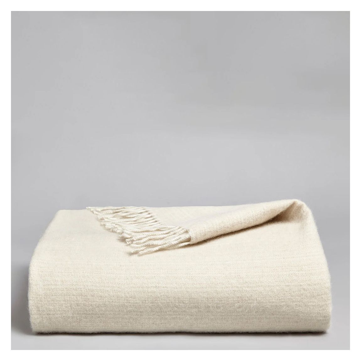 Riki Cashmere Blanket, Beige main product photo