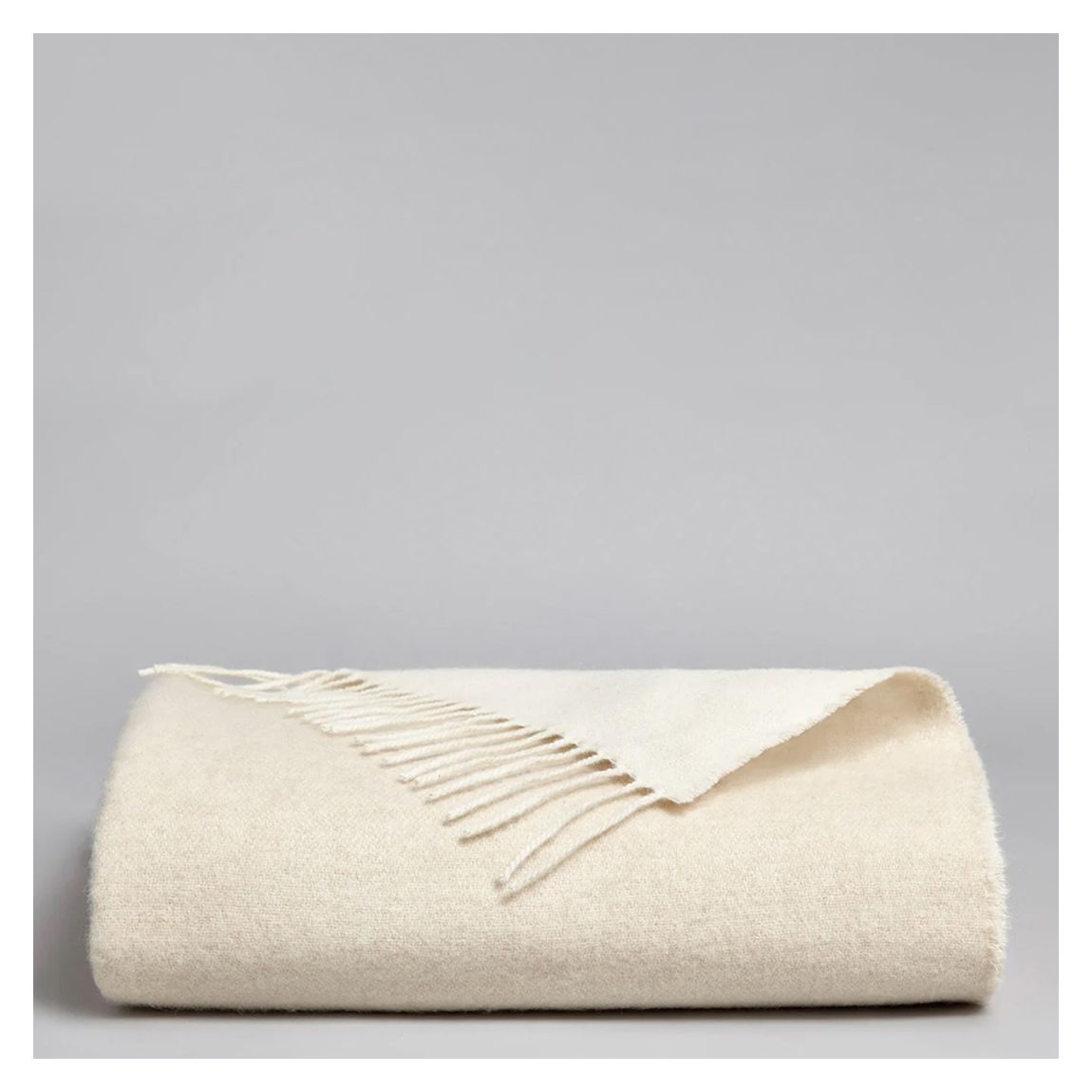 Anzan Cashmere Blanket, Beige main product photo