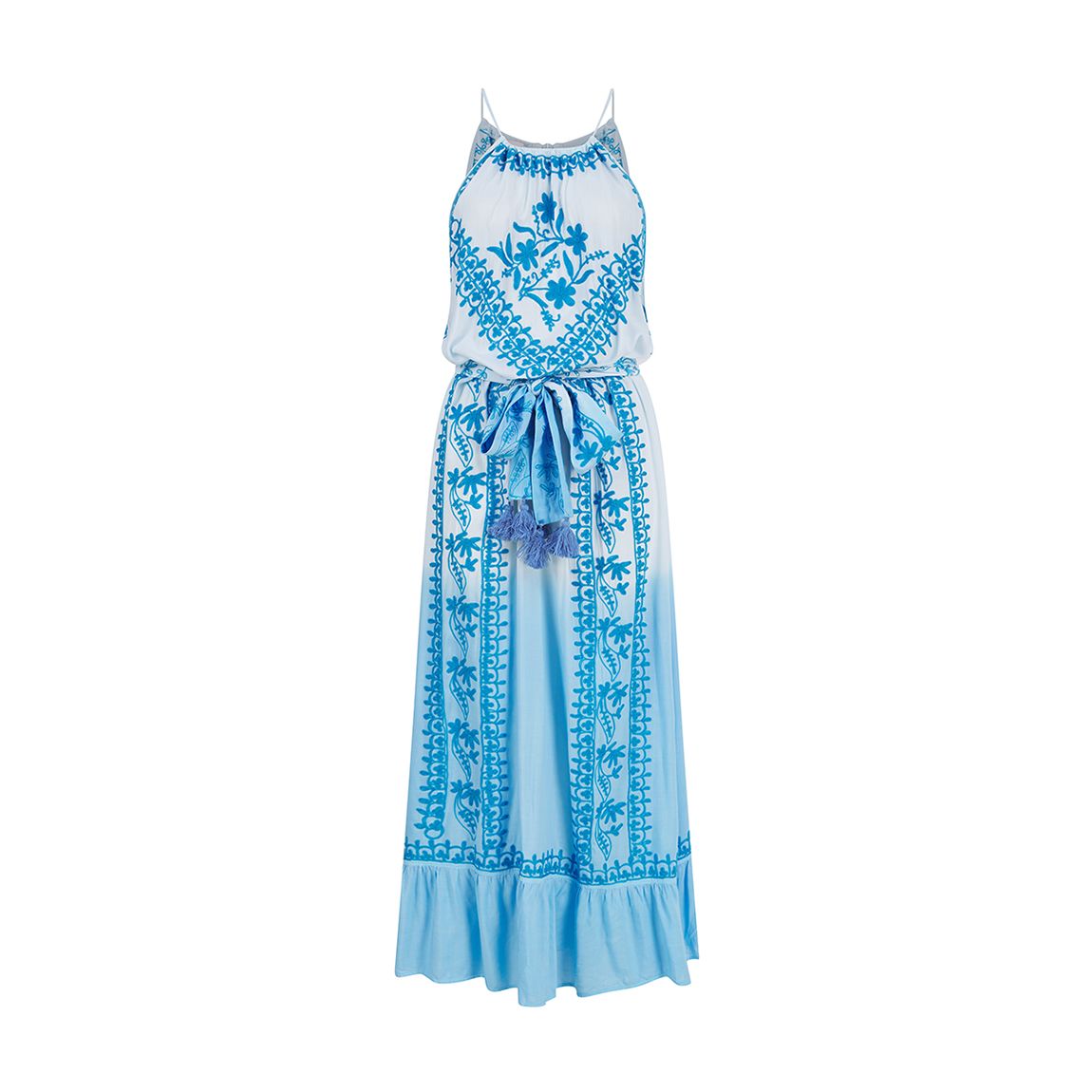 Blue Ombre Poppy Maxi Dress main product photo