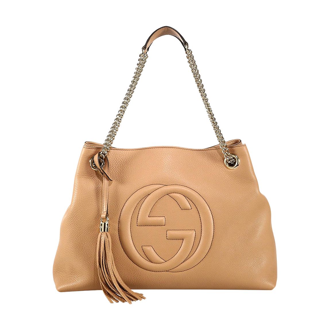 Beige Soho Hobo Shoulder Chain Bag main product photo