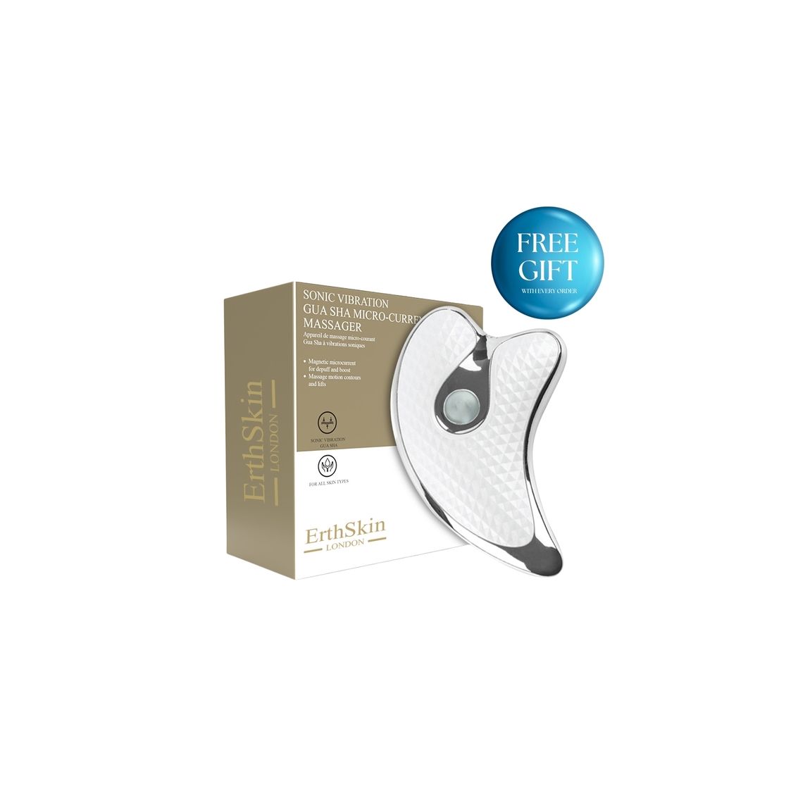 Sonic Vibration GuaSha Micro-current Massager main product photo