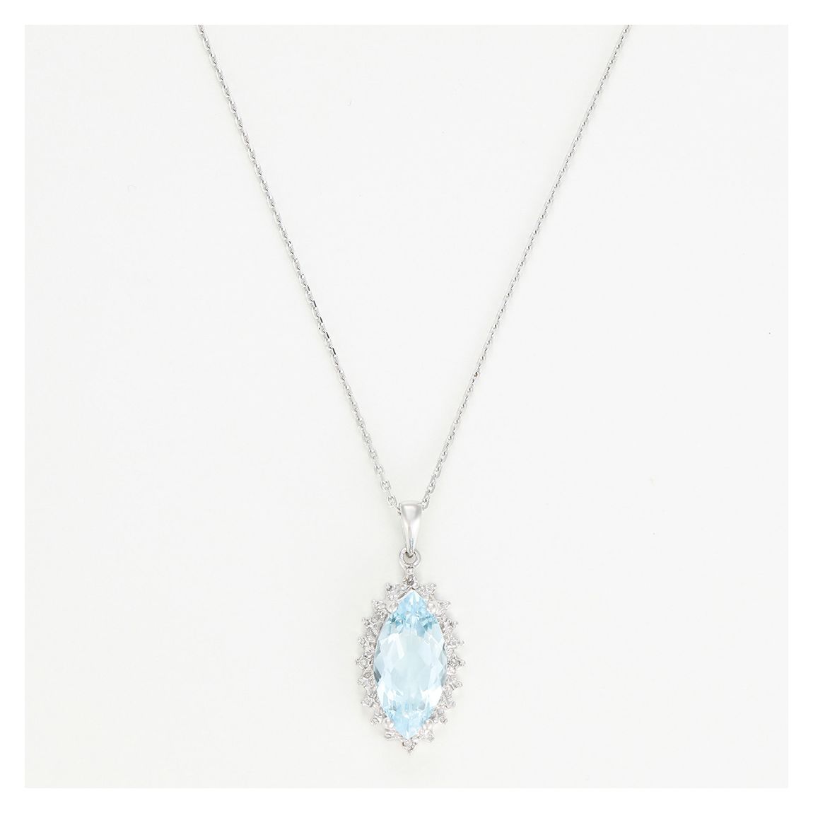 "Valentina" Diamonds 0.02/4, Sapphire 3.20/1 - Pendant main product photo