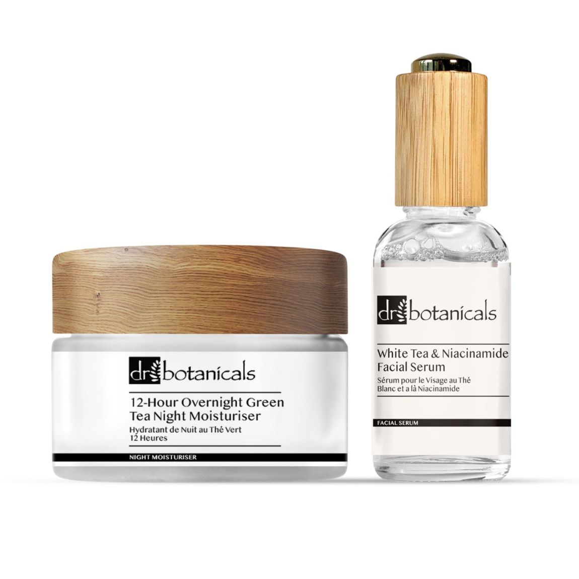 Dr Botanicals Anti-Ageing Plant-Based Moisturiser & Facial Serum Kit main product photo