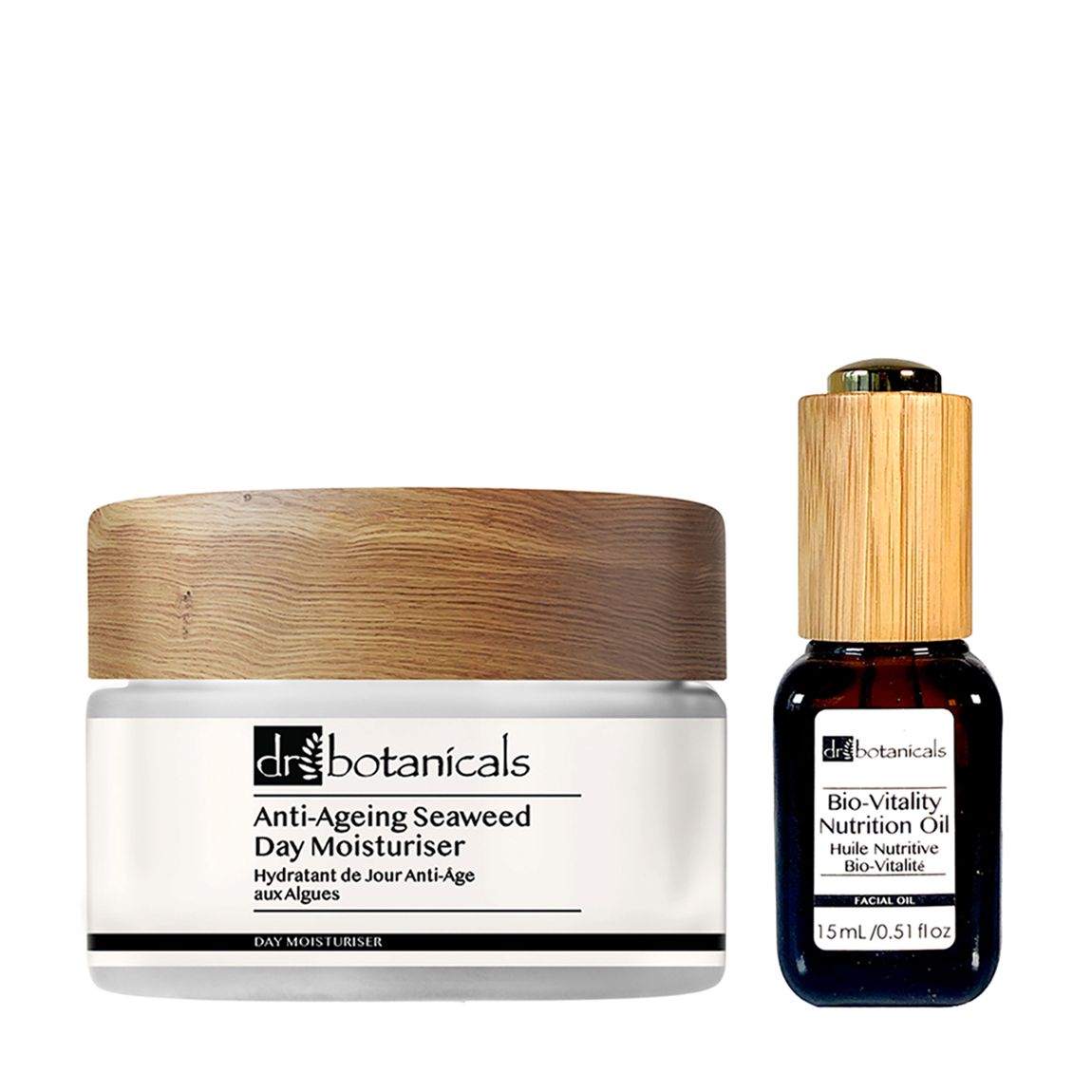 Anti-Ageing Seaweed Day Moisturiser 60ml & Bio-Vitality Nutrition Facial Oil Kit 30ml main product photo