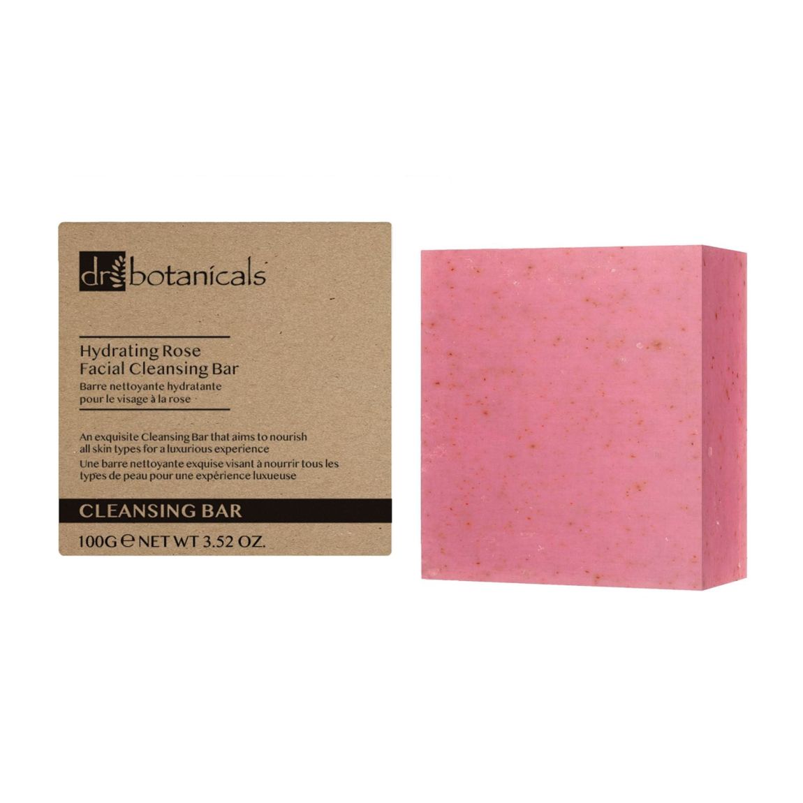 Hydrating Rose Facial Cleansing Bar 100g main product photo