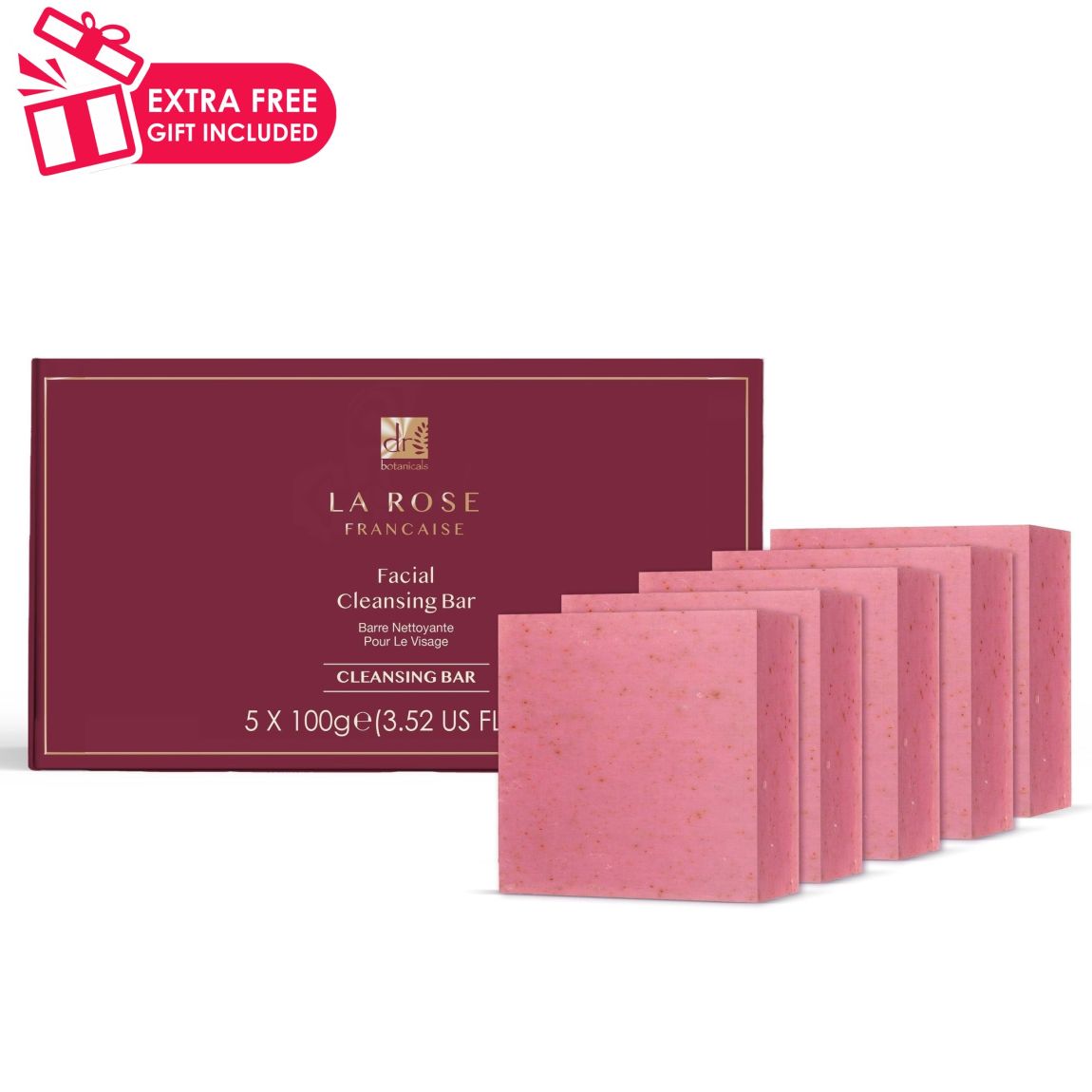 La Rose Francaise Facial Cleansing Bar Pack main product photo