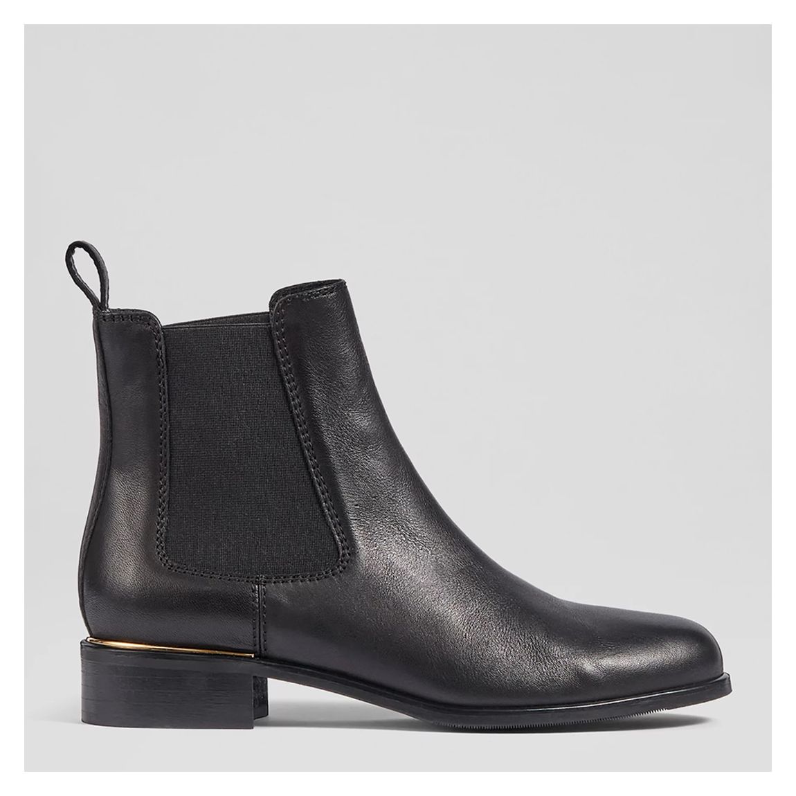 Black Ezra Leather Chelsea Boots main product photo