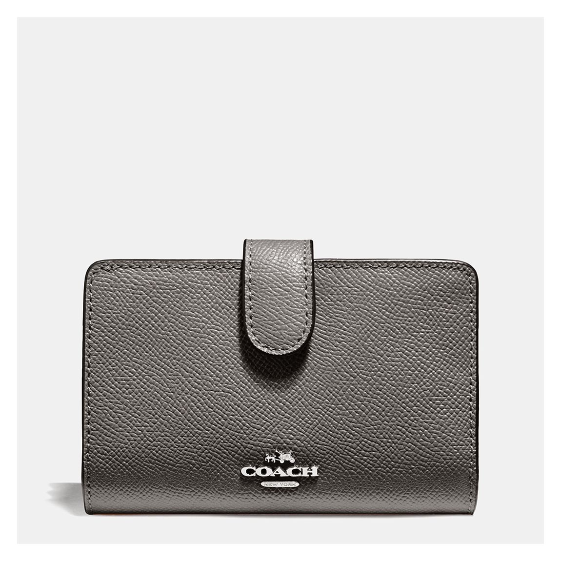 Heather Grey Crossgrain Leather Medium main product photo
