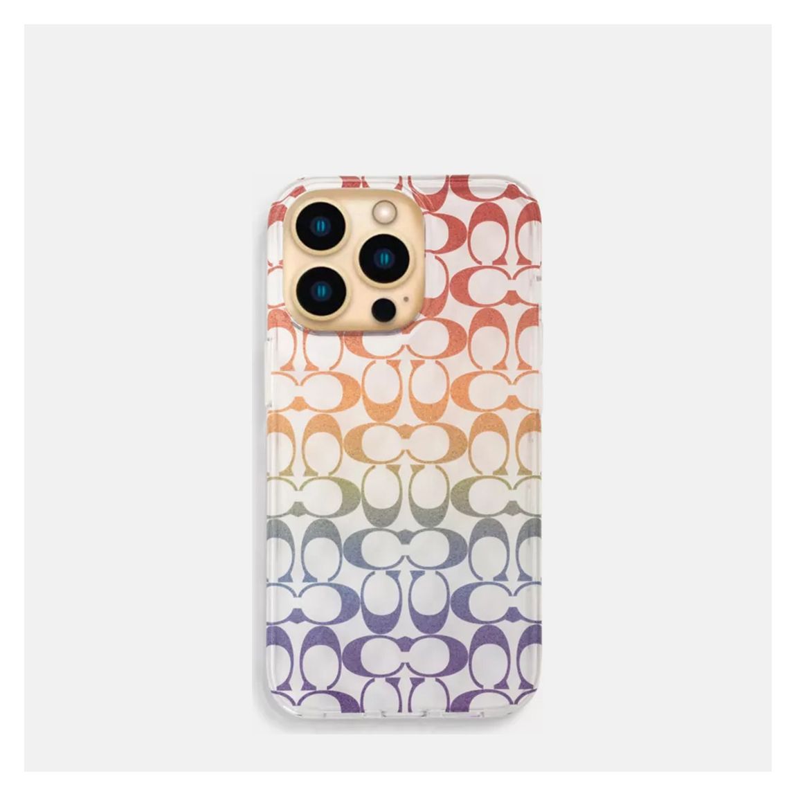Multi Rainbow Glitter Signature Phone Case 13 Pro main product photo