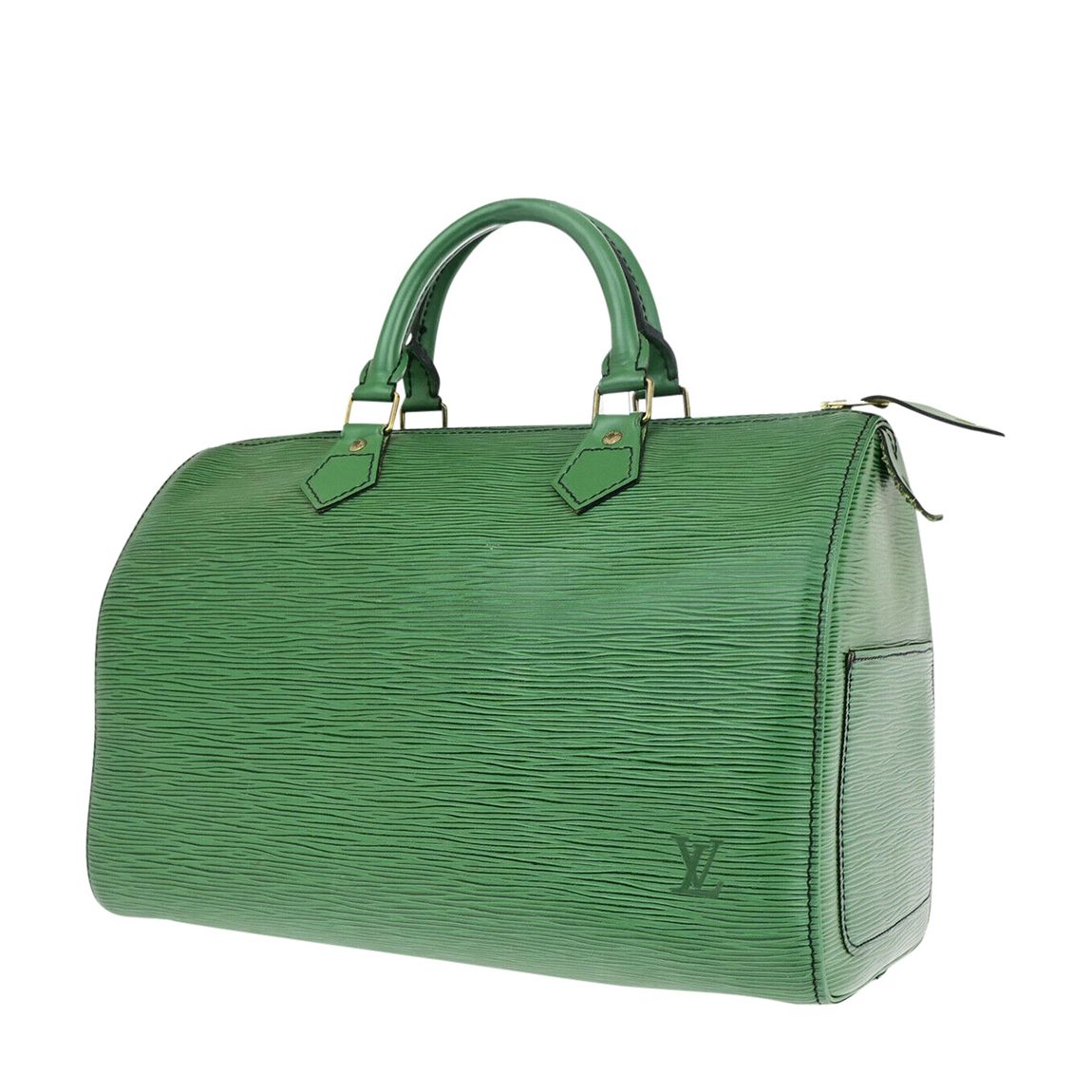 Green Louis Vuitton Speedy 30 Handbag - AB main product photo