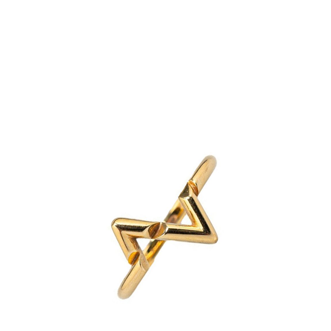 Gold Louis Vuitton Upside Down LV Volt Ring - AB main product photo