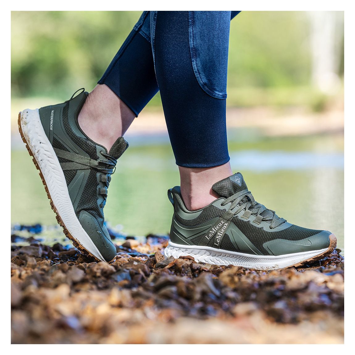 Khaki Trax Waterproof Trainers main product photo