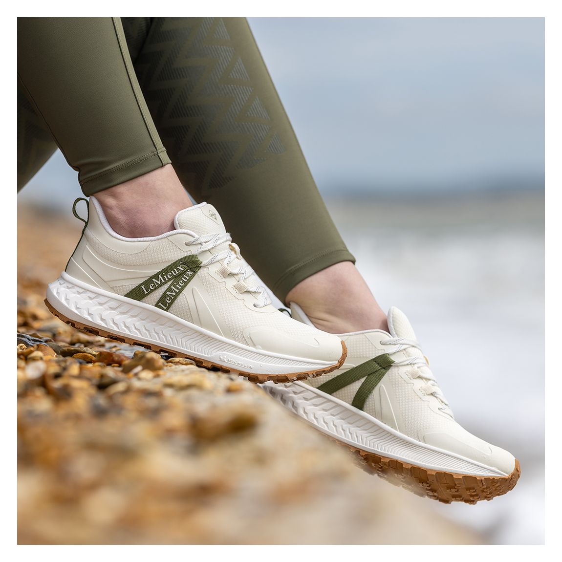Cream Trax Waterproof Trainers main product photo