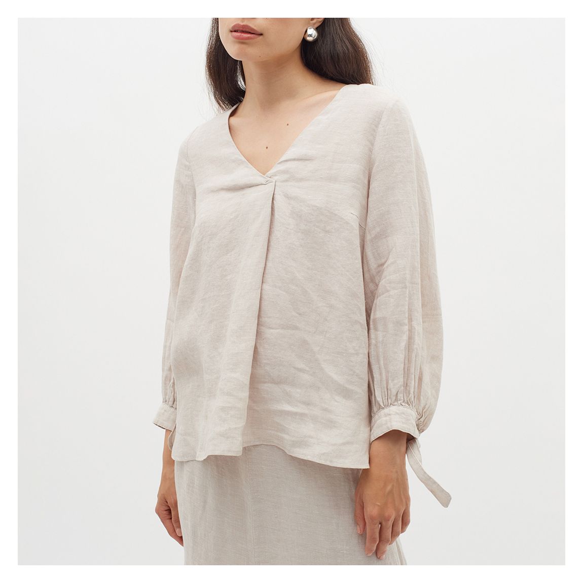 Cream Ezra Blouse main product photo