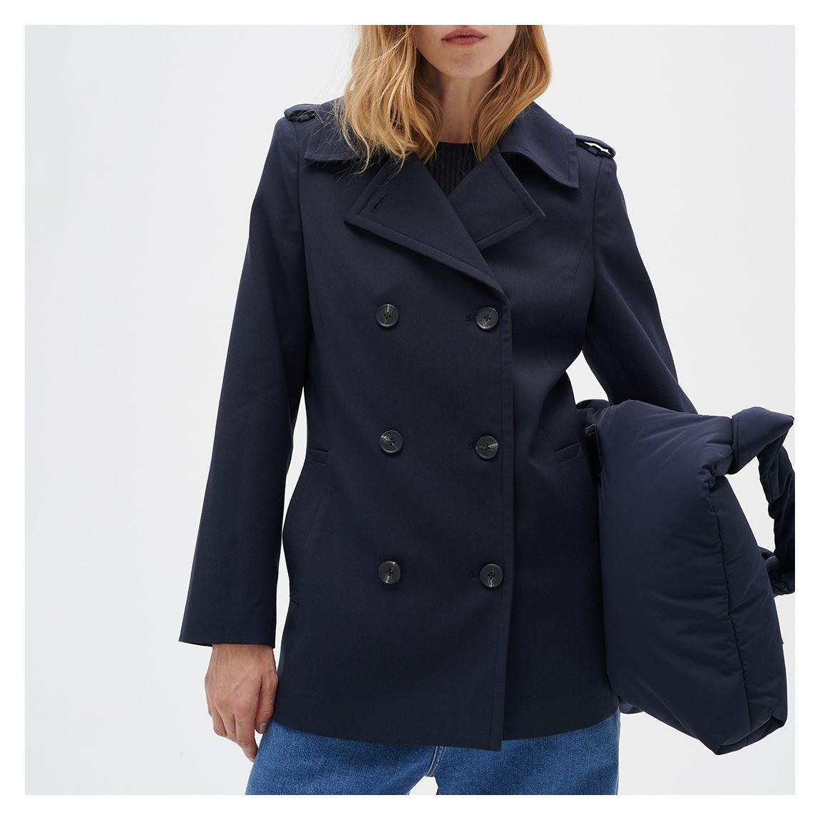 Navy Tinah Sailor Coat main product photo