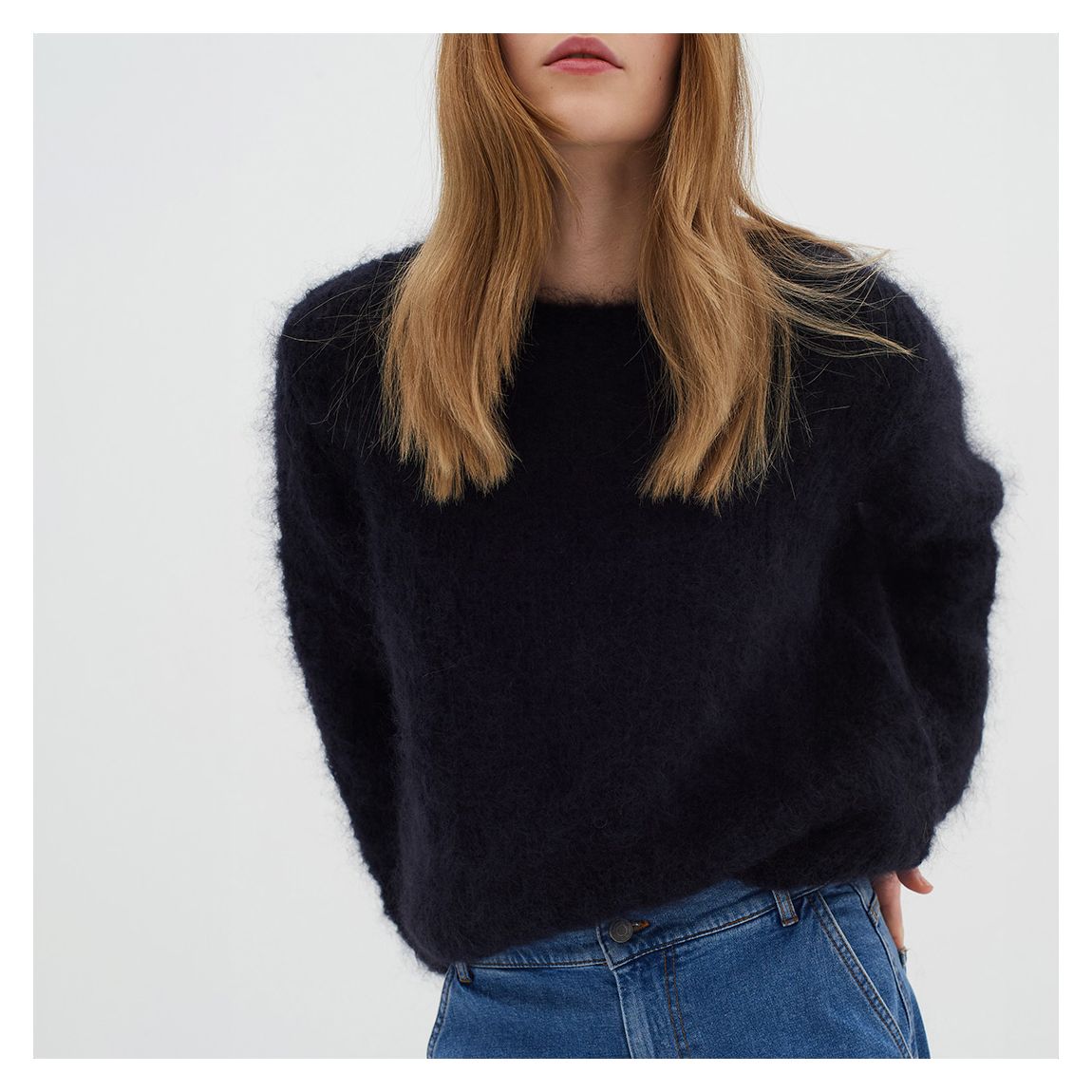 Black Wool Blend Petra Pullover main product photo