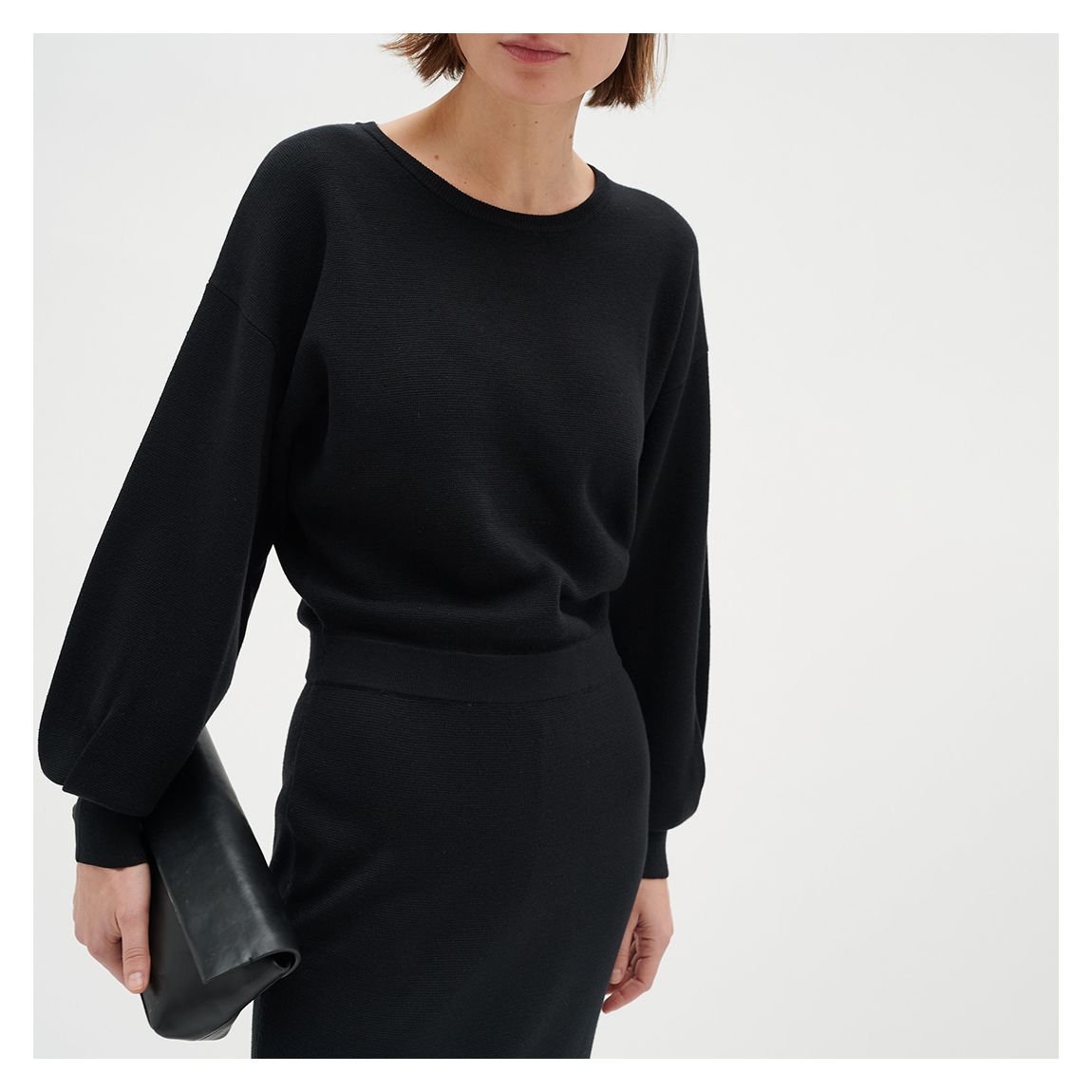 Black Wanetta Neck Dress main product photo