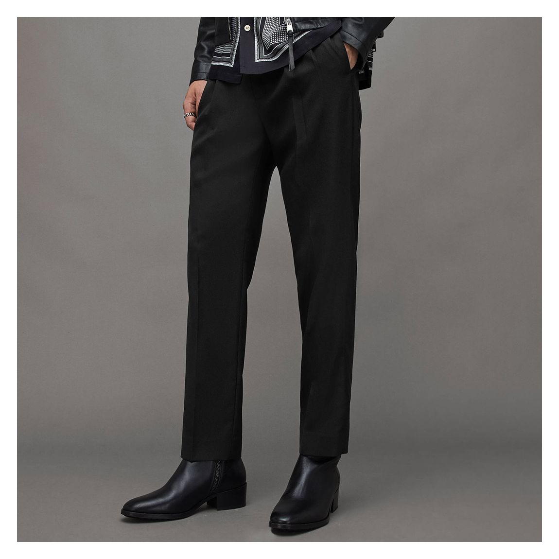 Black Arah Pleated Trousers main product photo