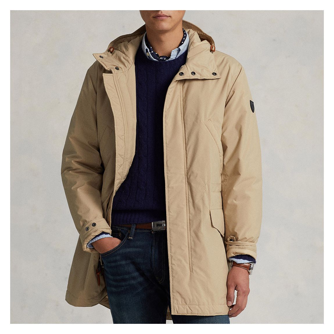 Sand Packable Water Repellent Coat main product photo