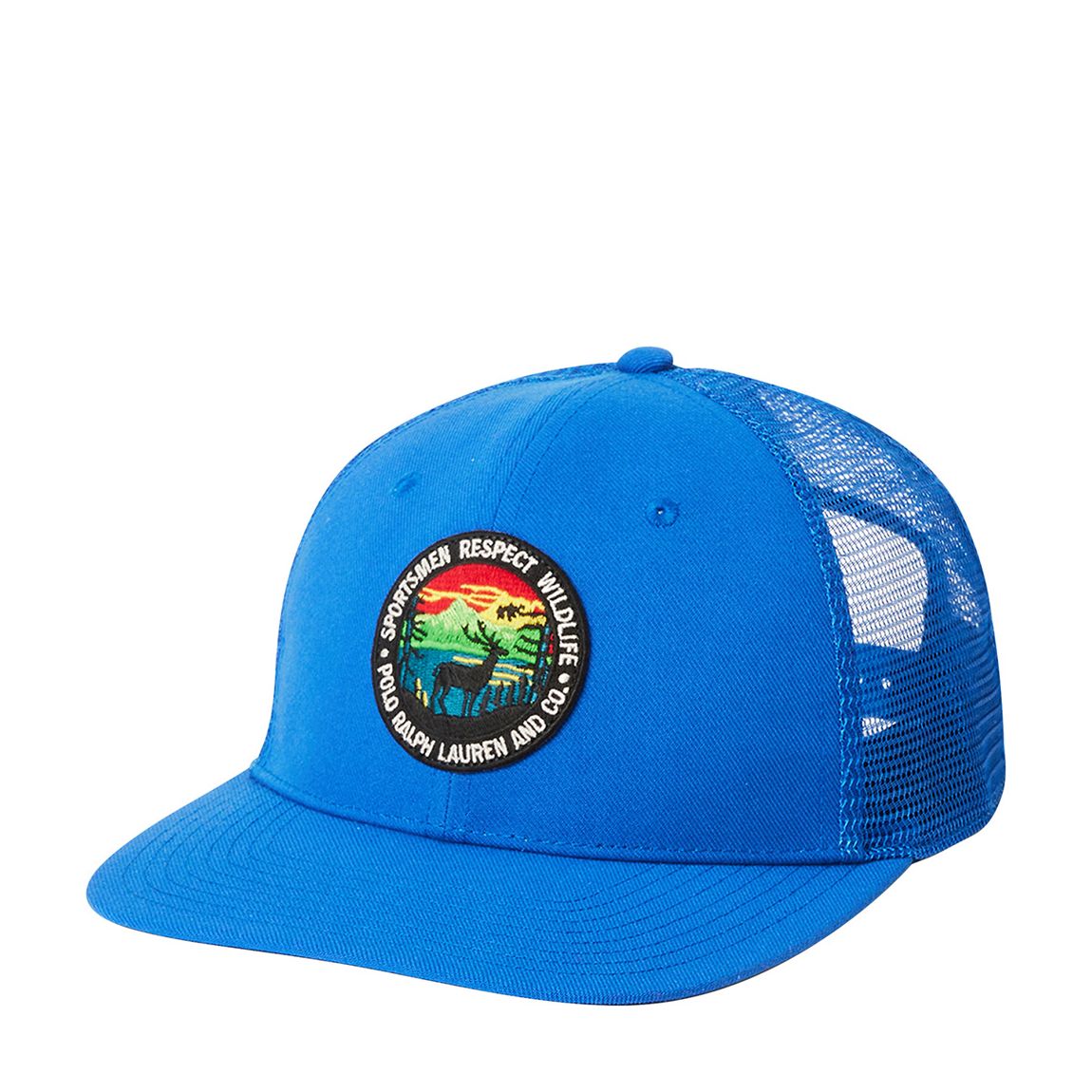 Blue Patch Logo Twill Trucker Cap main product photo