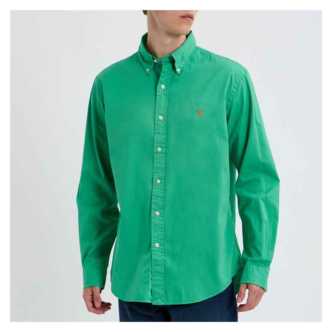 Green Custom Fit Oxford Cotton Shirt main product photo