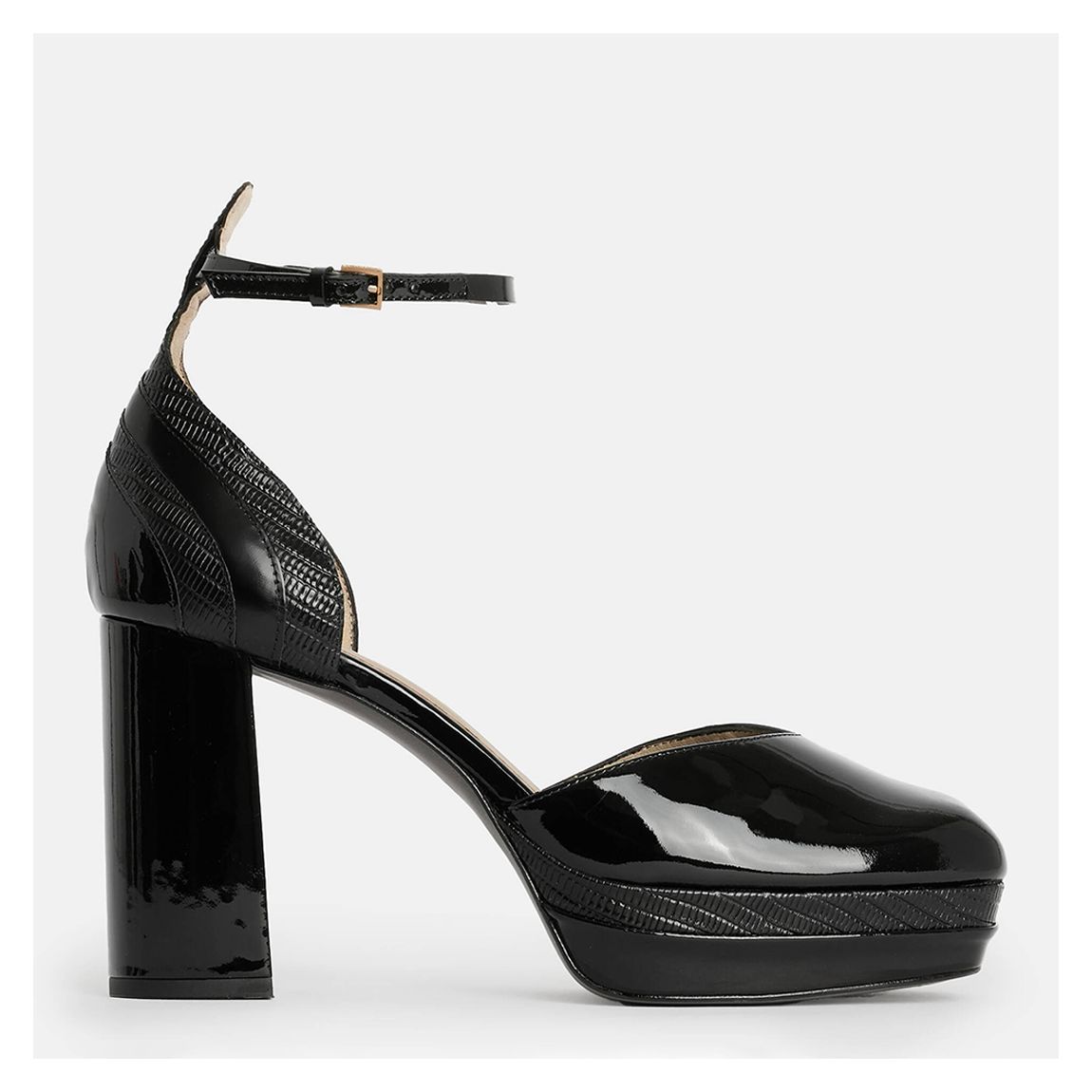 Black Tiffany Platform Heels main product photo