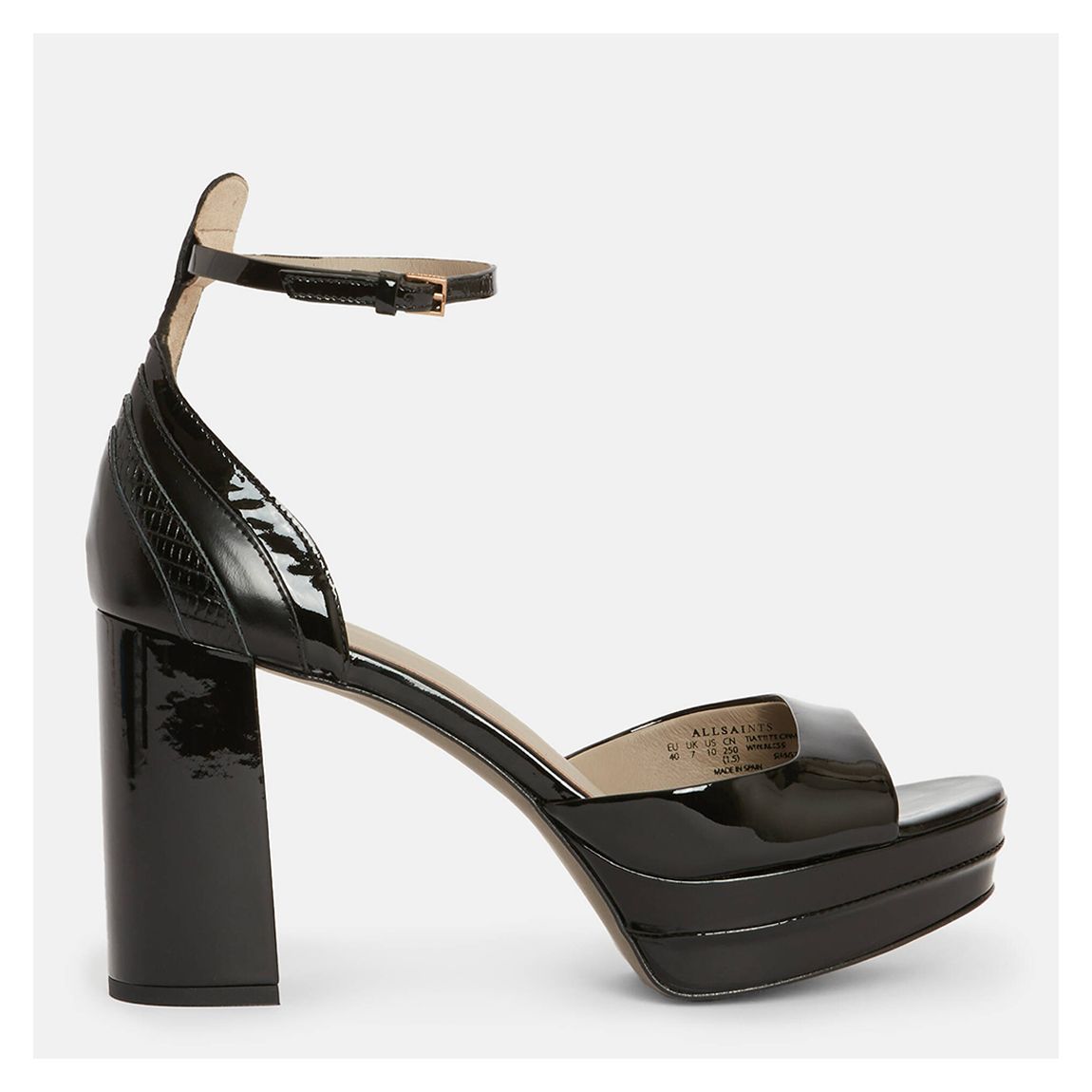Black Tia Platform Heels main product photo