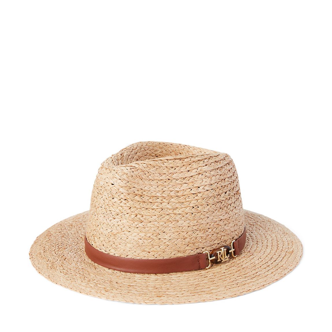 Natural Raffia Straw Fedora Hat main product photo