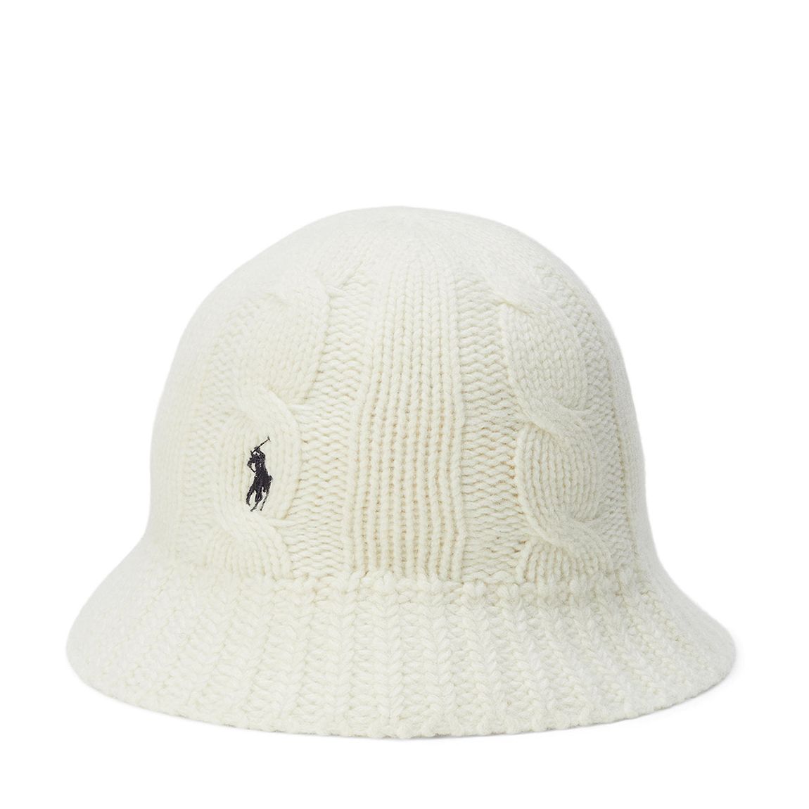 Cream Cable Knit Wool Blend Hat main product photo