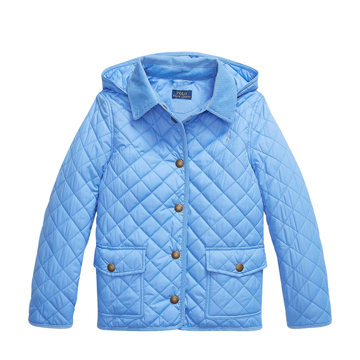 Older Girl′s Blue Water Resistant Barn Jacket main product photo