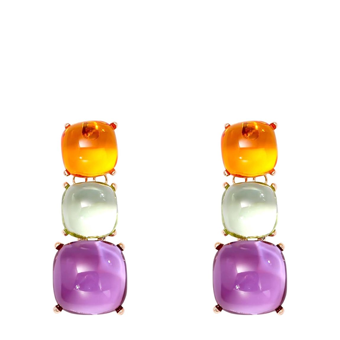 18K Gold Multi Gemstone Earrings main product photo