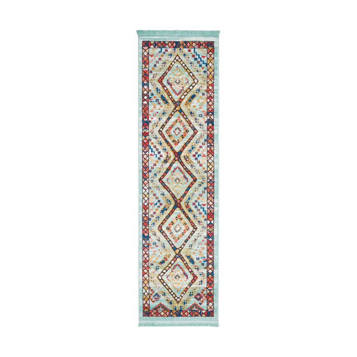 Aqua Navajo Rug 236x66cm main product photo