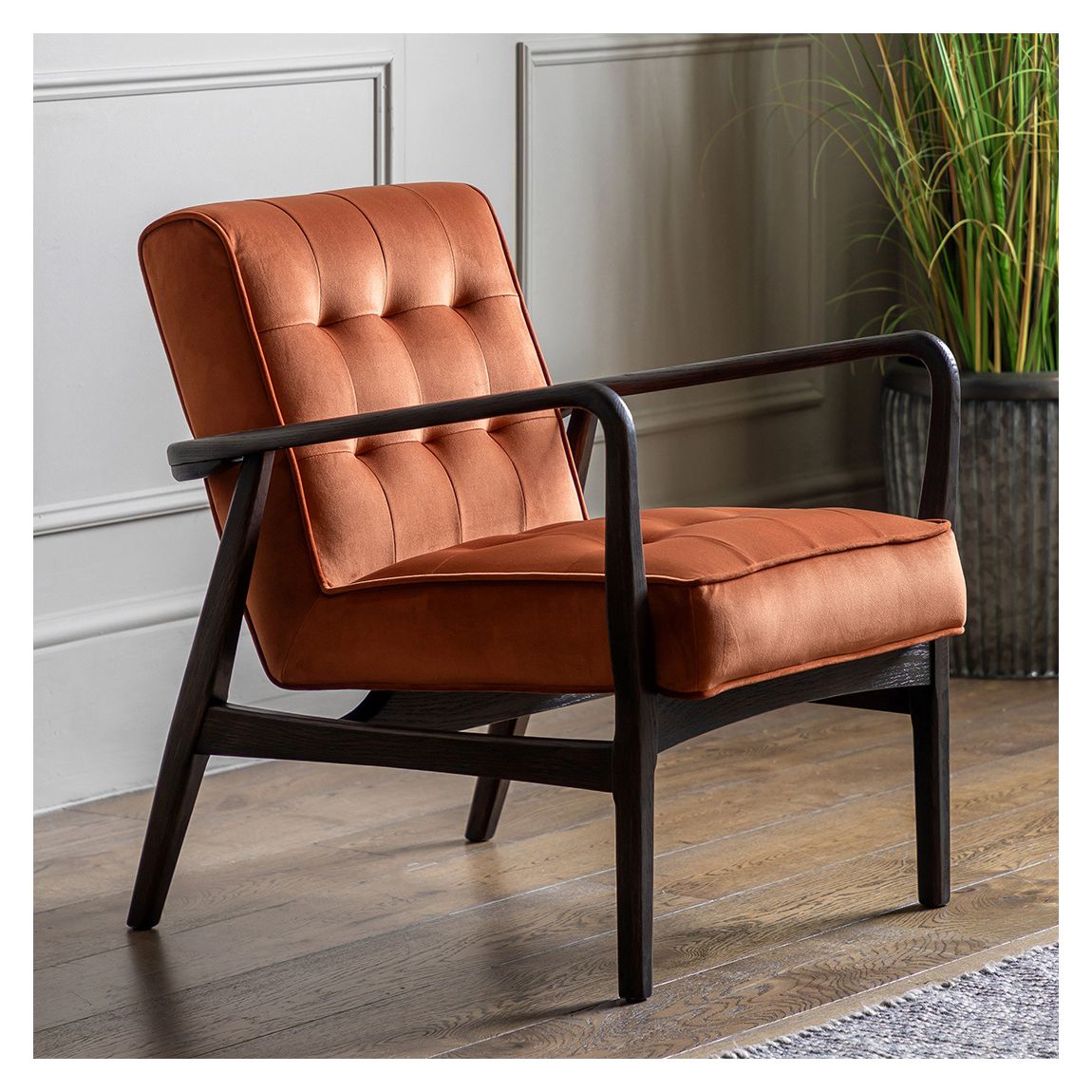 Dunstable Armchair, Rust Fabric main product photo