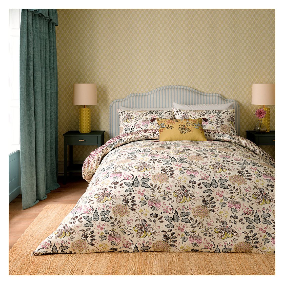 Madagascar Single Duvet Cover Set, Damson main product photo