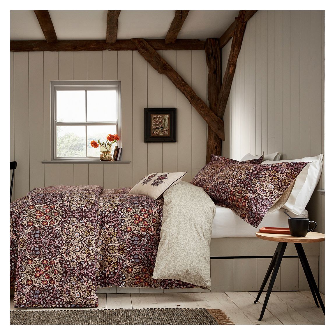 Blackthorn Single Duvet Cover Set, Damson main product photo