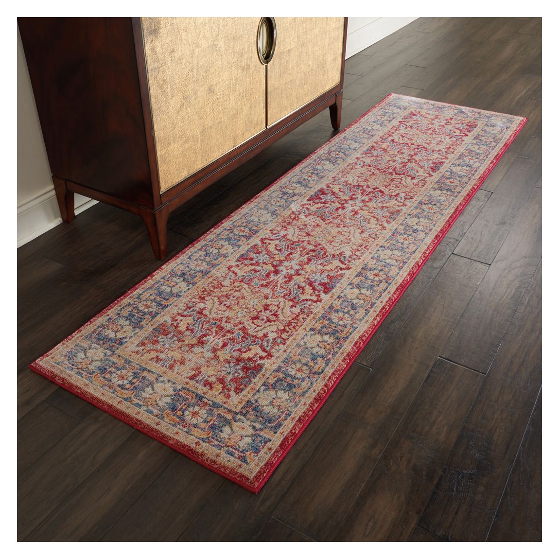 Ankara Global 183x61cm Runner Rug, Red main product photo