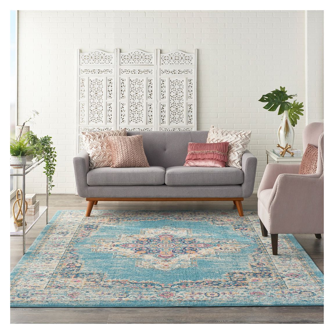 Passion 175x114cm Rug, Light Blue main product photo
