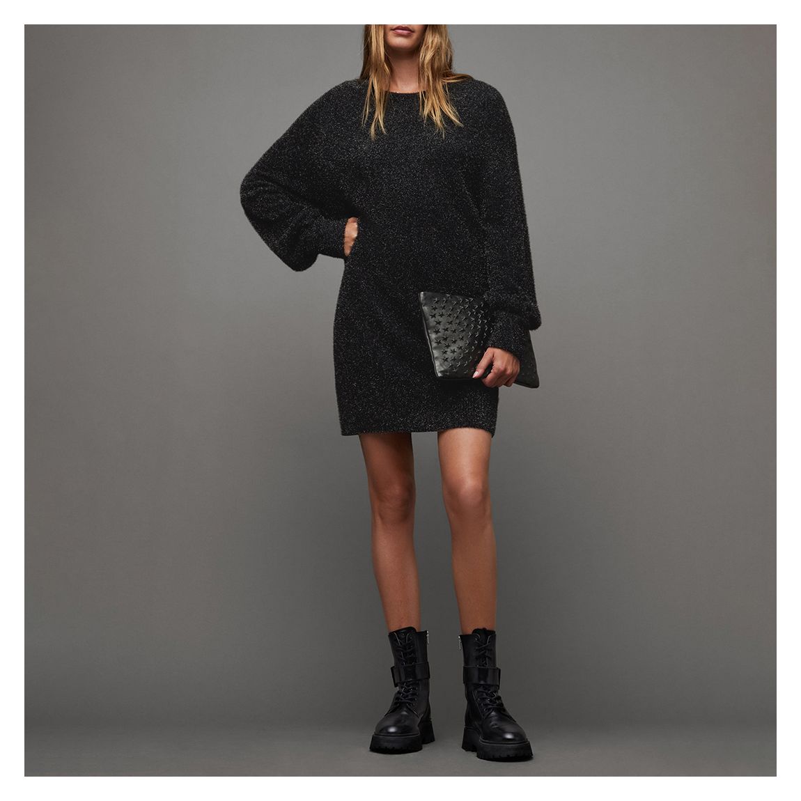 Black Dazzle Jumper Dress main product photo