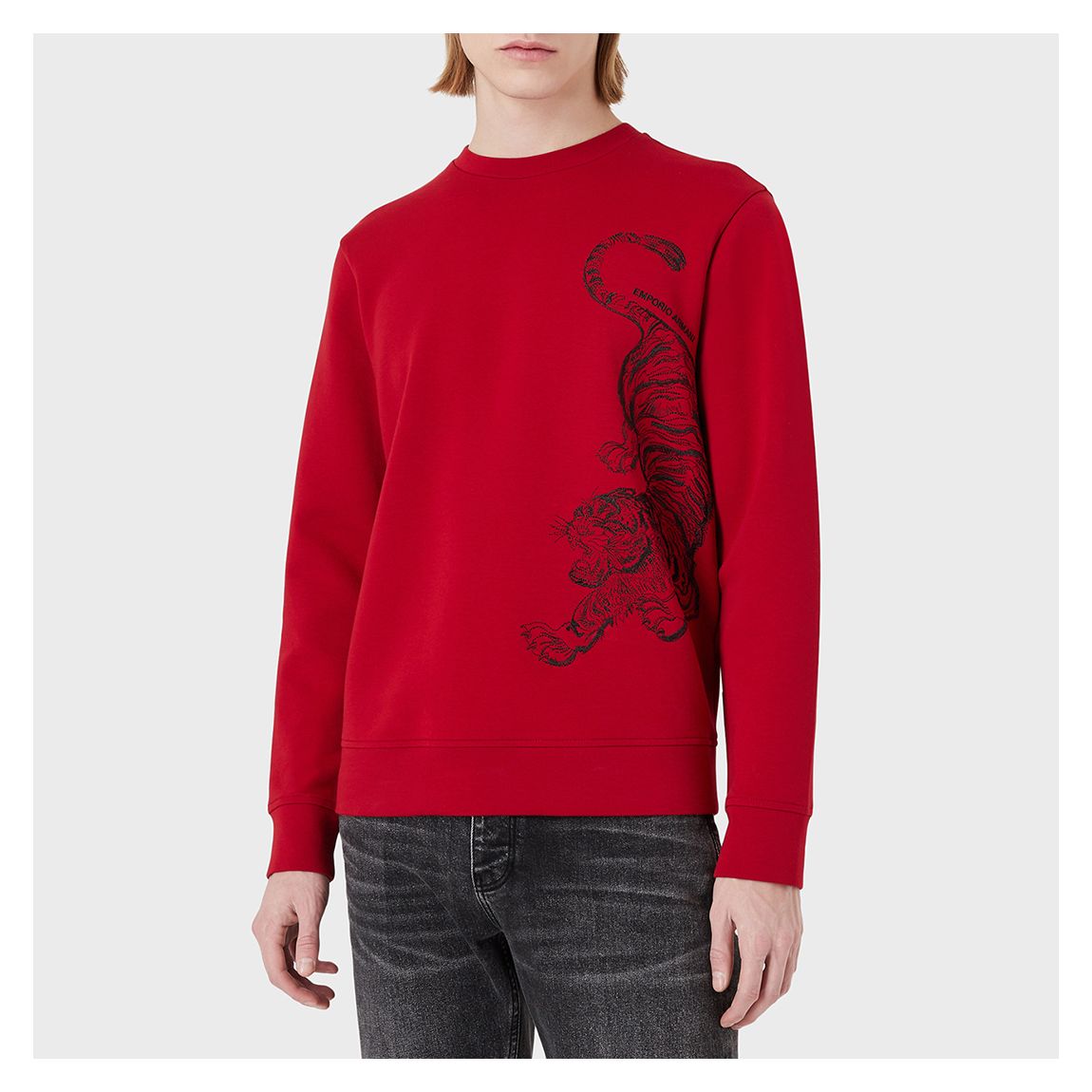 Red Tiger Cotton Blend Sweatshirt main product photo