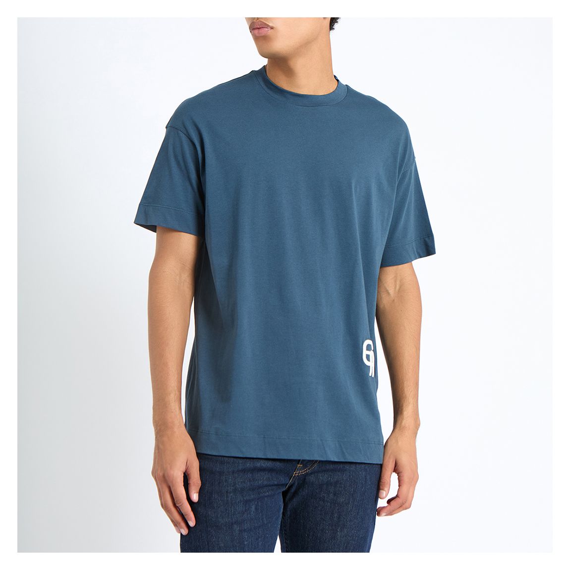 Blue Logo Cotton T-Shirt main product photo
