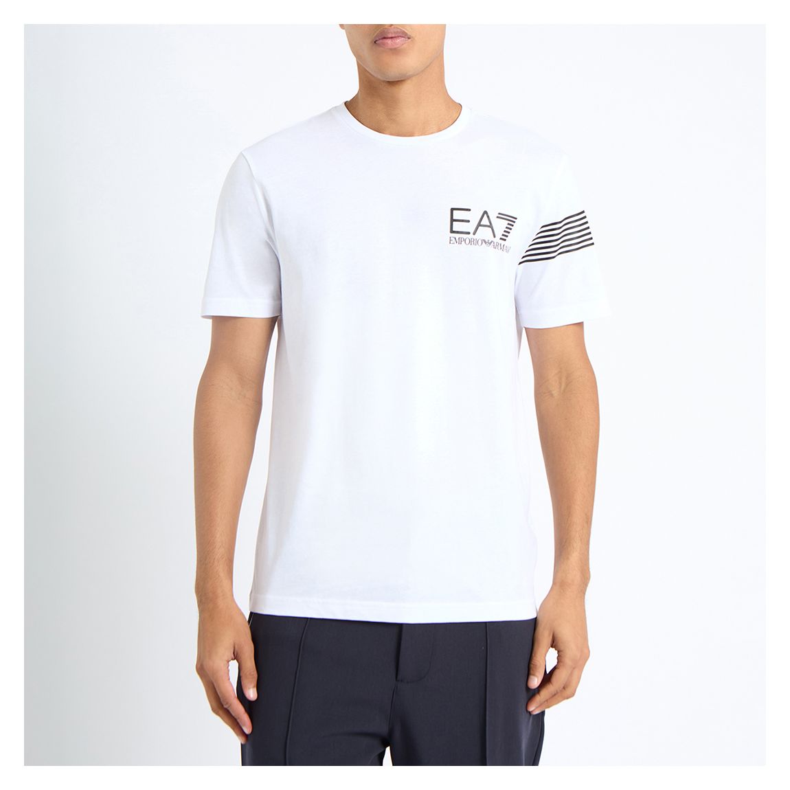 White Logo Cotton T-Shirt main product photo