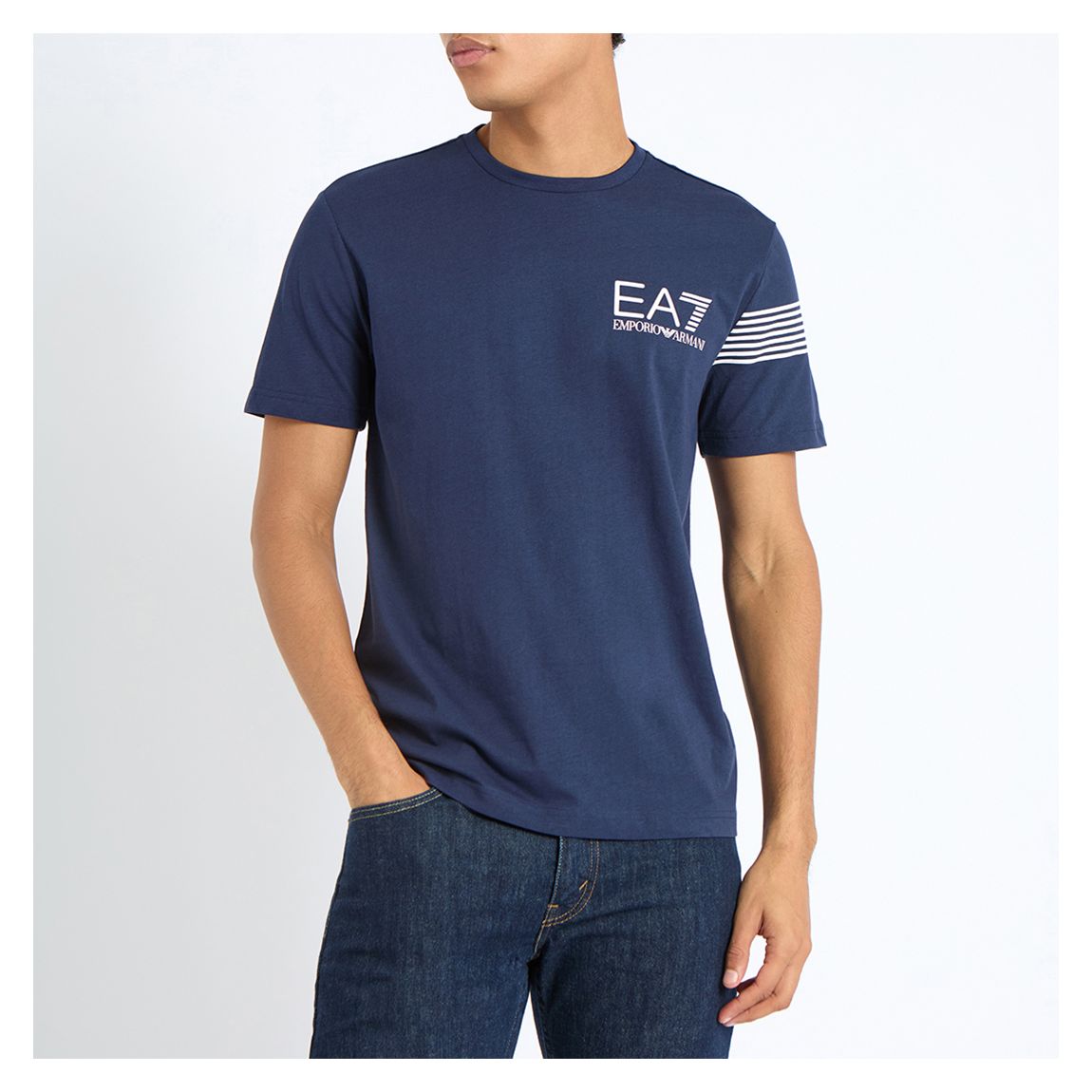 Navy Round Neck T-Shirt main product photo