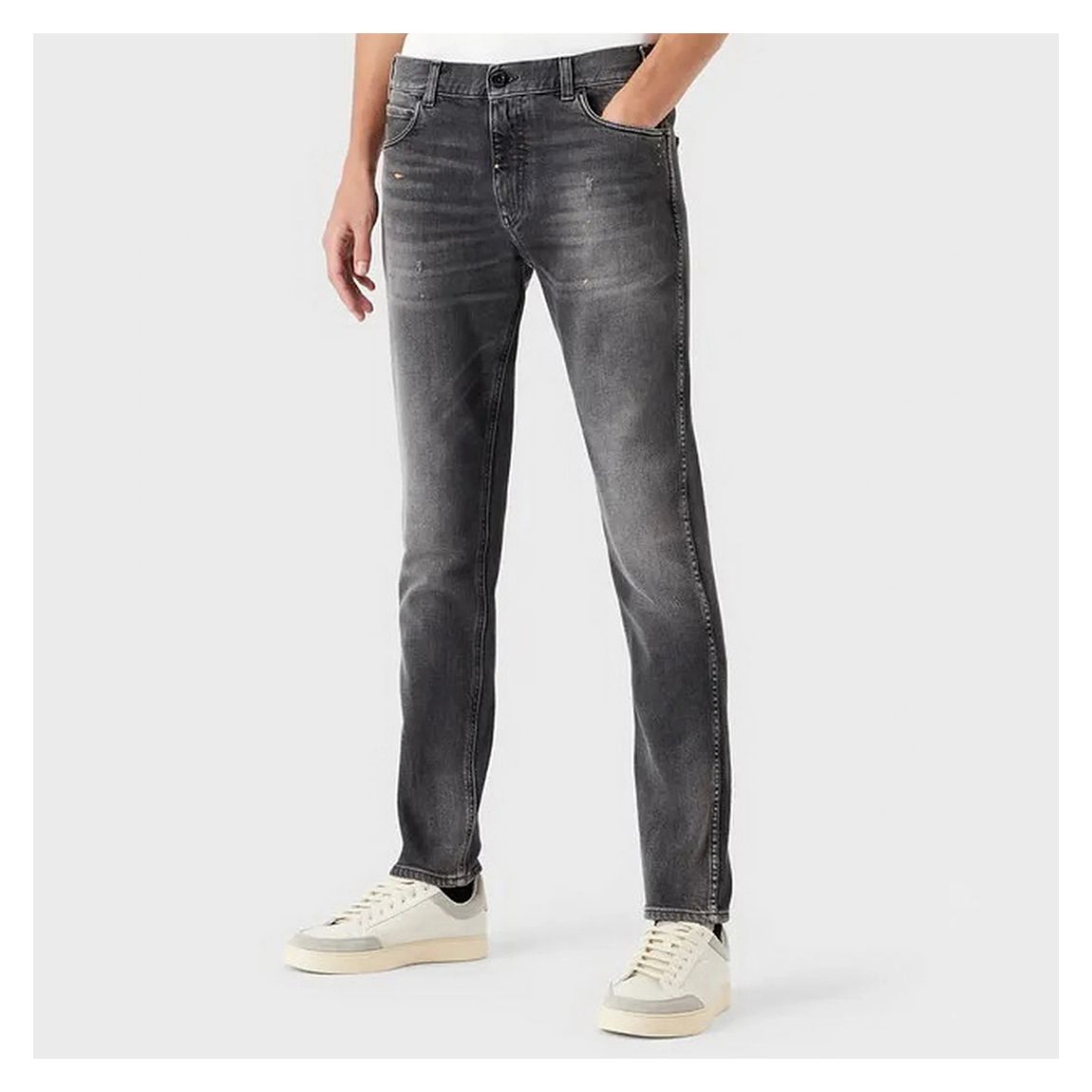 Grey Slim Stretch Jeans main product photo